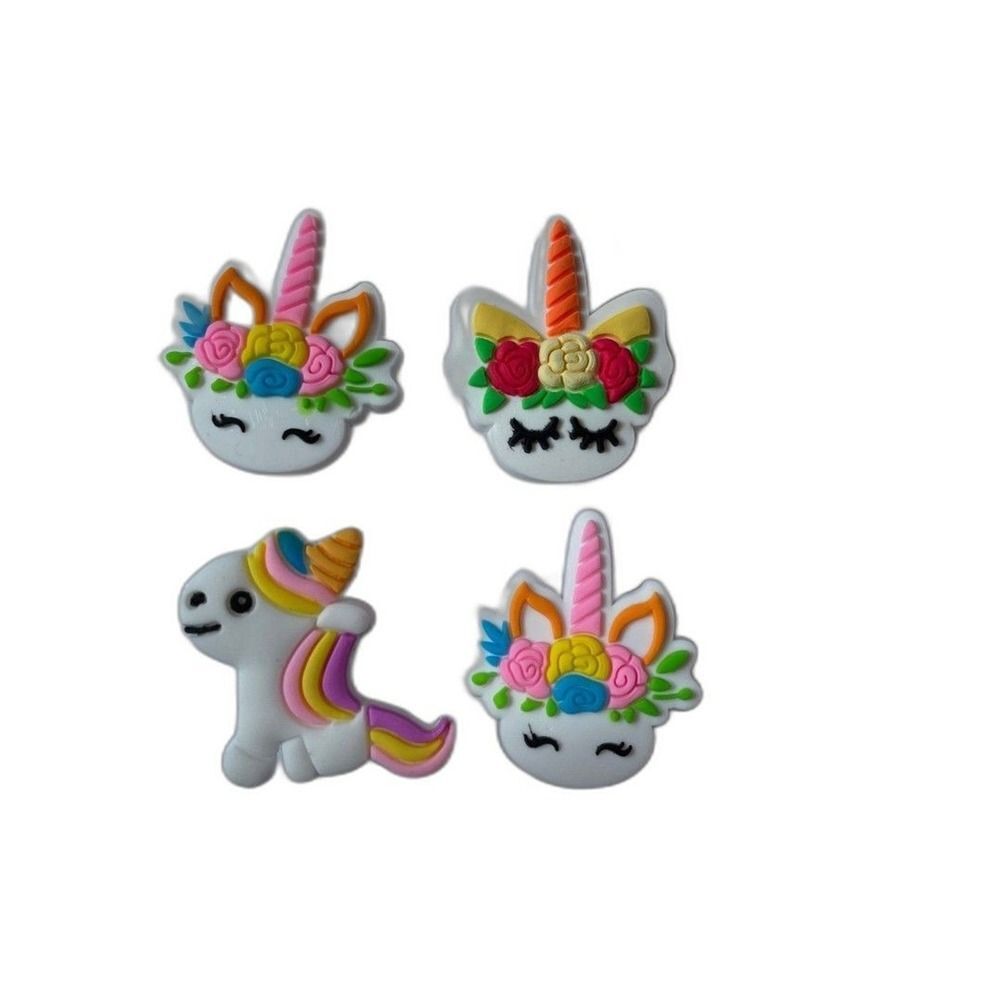 Rainbow Unicorn Shoe Charms